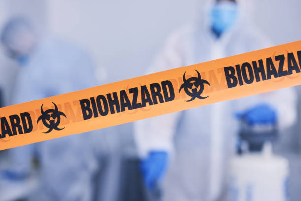 Professional Biohazard Cleanup technician working in Sharpsburg, NC